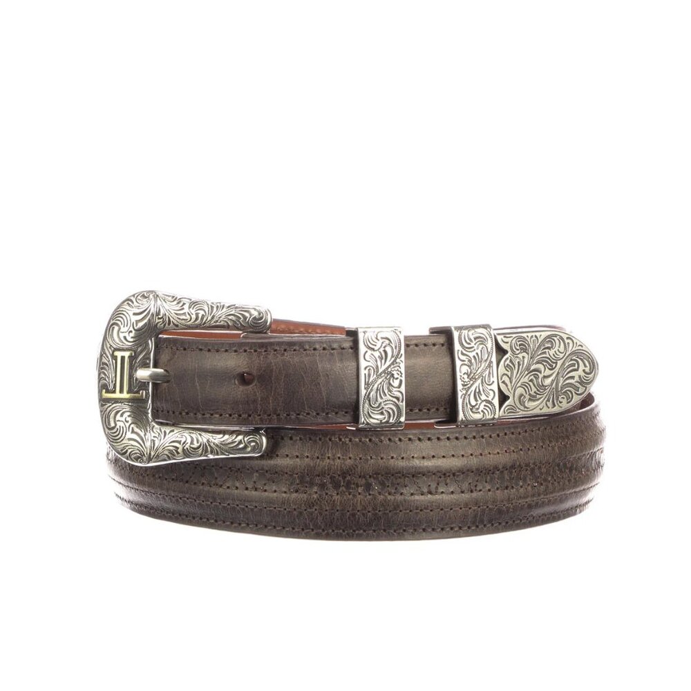 LUCCHESE HOBBY STITCH GOAT TAPERED Chocolate Leather